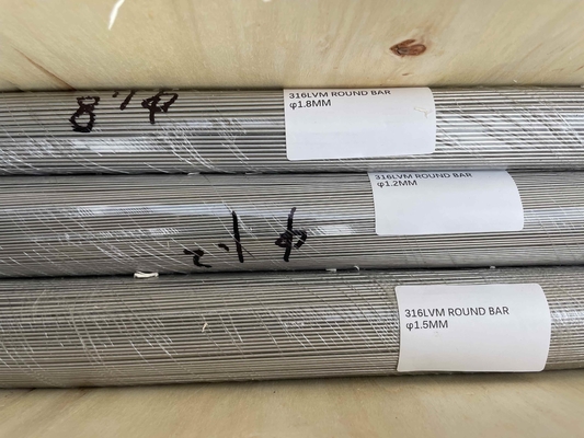 Stainless Steel 316LVM Wires, Bars ASTM F138, ISO 5832-1