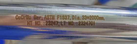 CoCrMo UNS R31537 मिश्र धातु गोल बार ISO 5832-12 ASTM F1537 F799